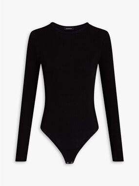 GOLDSIGN Jigsaw cutout ribbed-jersey bodysuit - small